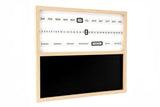 Wall Mounted Wooden Calender With Chalk Board