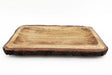 Large Wooden Platter Tray With Bark Edging