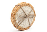 Set of Four Braided Round Jute and Cream Coaster