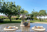 Set of Four Stripey Woven Place Mats