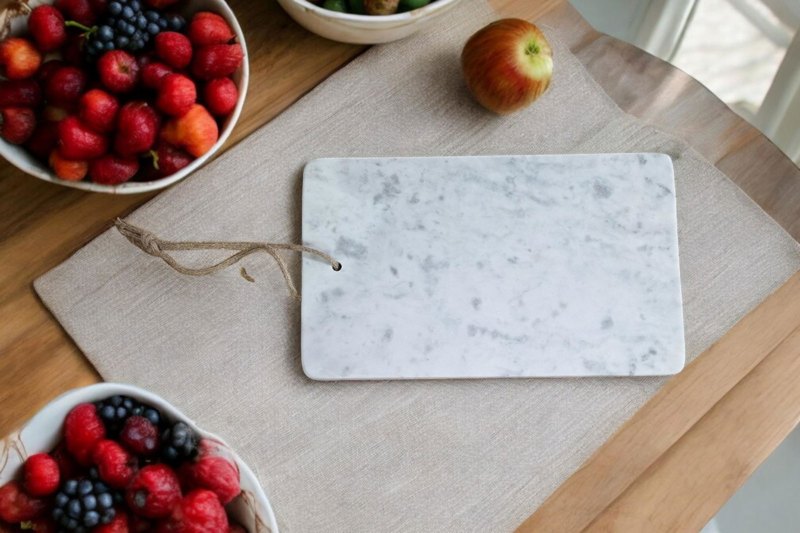 White Marble Chopping Board 40x24cm