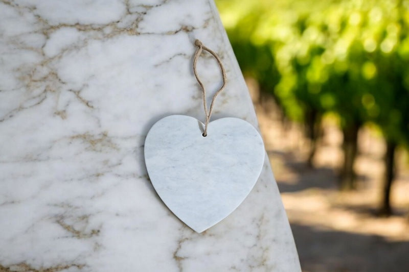 White Heart Chopping Board 24x26cm