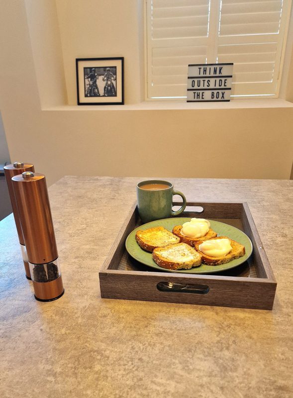 Set of 3 Grey Weave Base Trays