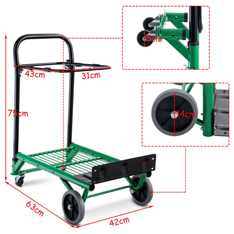 2-in-1 Convertible Folding Heavy Duty Hand/Platform Truck