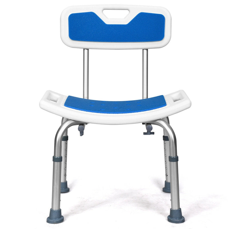 Shower Bath Chair 6 Adjustable Height Non-Slip Bathtub Stool