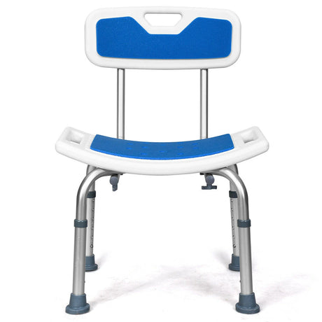 Shower Bath Chair 6 Adjustable Height Non-Slip Bathtub Stool
