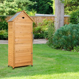 Wooden Outdoor Lockable Garden Tool Storage