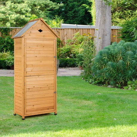 Wooden Outdoor Lockable Garden Tool Storage