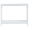 Industrial 2-Tier Narrow Console Table with Storage Shelf for Entryway-White