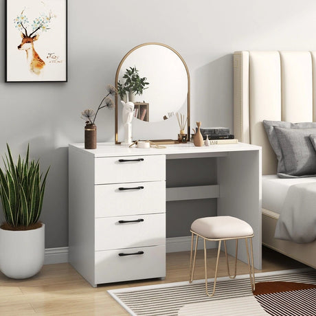 Home Office Writing Desk with File Storage Cabinet