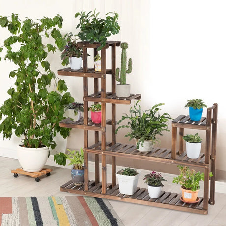 Multifunctional 7-Level Plant Stand for Balcony, Garden, Living Room