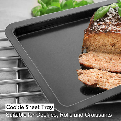 10 Pieces Nonstick Bakeware Set Baking Roasting Cake Pans