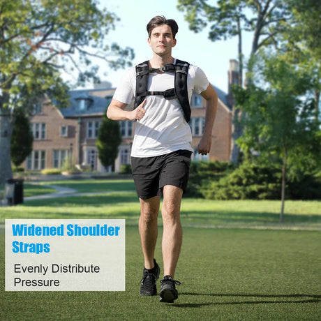 15 kg Training Vest with Adjustable Buckles and Net bag for Strengthening Muscles/Running/Walking