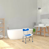 Shower Bath Chair 6 Adjustable Height Non-Slip Bathtub Stool