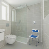 Shower Bath Chair 6 Adjustable Height Non-Slip Bathtub Stool