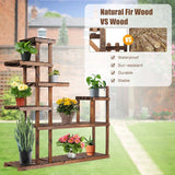 Multifunctional 7-Level Plant Stand for Balcony, Garden, Living Room