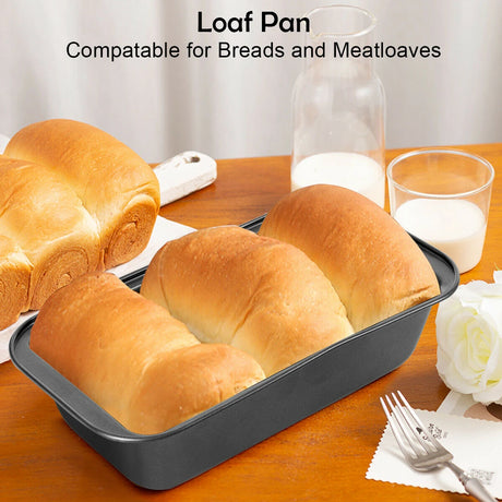 10 Pieces Nonstick Bakeware Set Baking Roasting Cake Pans