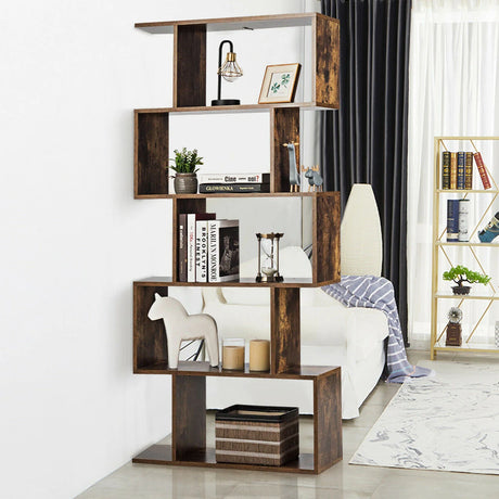 5-tier Wooden Bookshelf