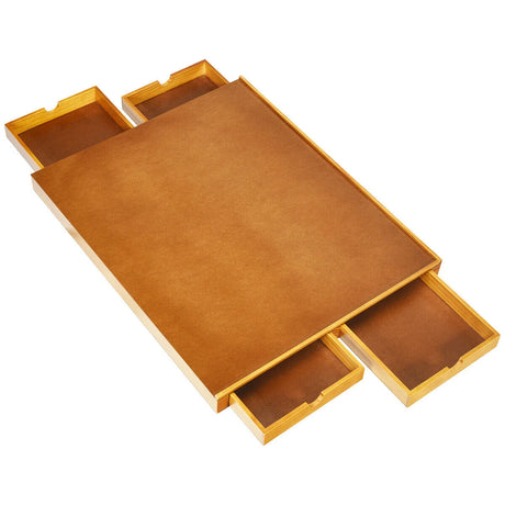1500 Pieces Wooden Jigsaw Puzzle Table with 4 Drawers-Natural