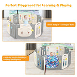 Portable 10+2 Large Panel Toddler Playpen