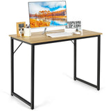 Modern Simple Style Study Writing Desk Computer Desk with Heavy Duty Steel Frame