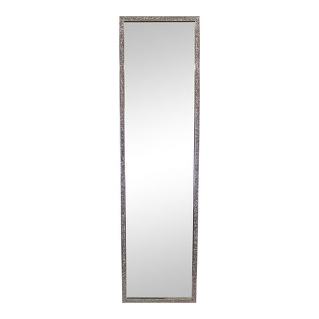 Tall, Slim Jewelled Frame Mirror 125cm