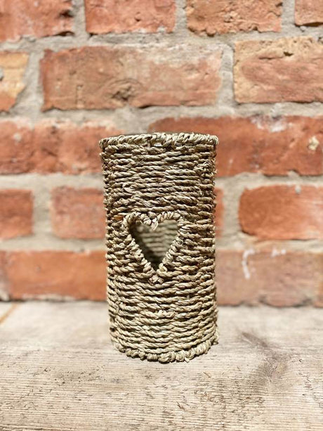 Large Seagrass Candle Holder