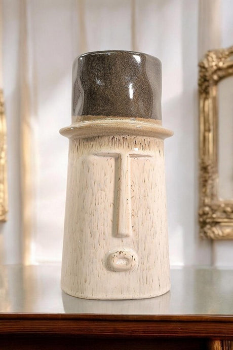 Ceramic Face Vase 32.5cm