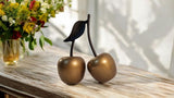 Gold Aluminium Cherry Ornament 31cm