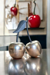 Silver Aluminium Cherry Ornament 31cm