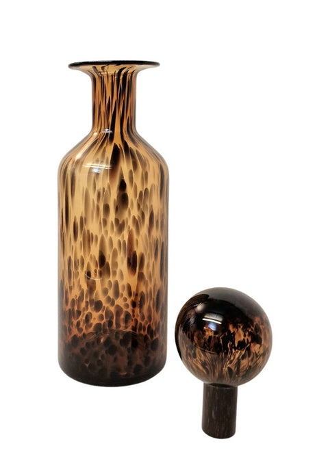 Leopard Design Glass Jar or Bottle Style Ornament 52cm