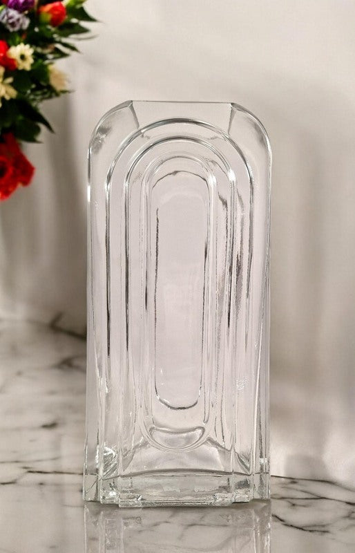 Clear Glass Arch Vase