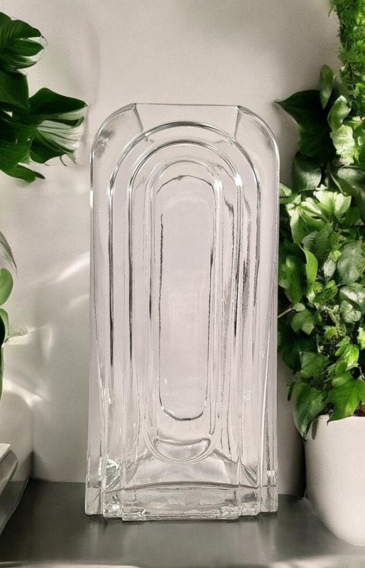 Clear Glass Arch Vase