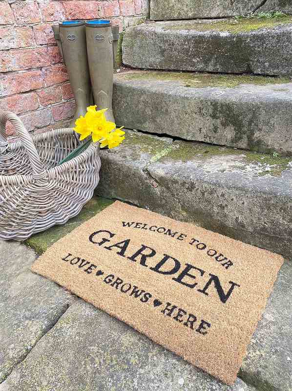 Love Grows Here Potting Shed Doormat