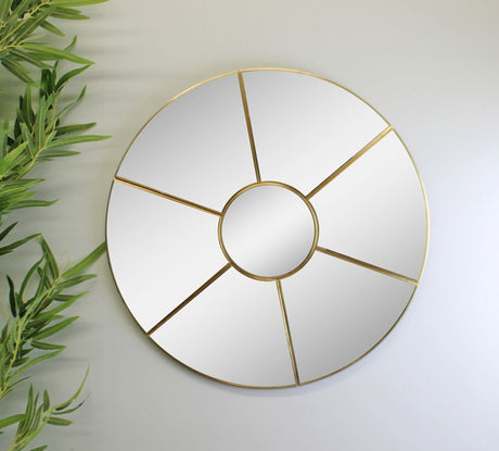 Round Window Style Mirror, 50cm