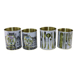 Set of 4 Vintage Style Storage Tins