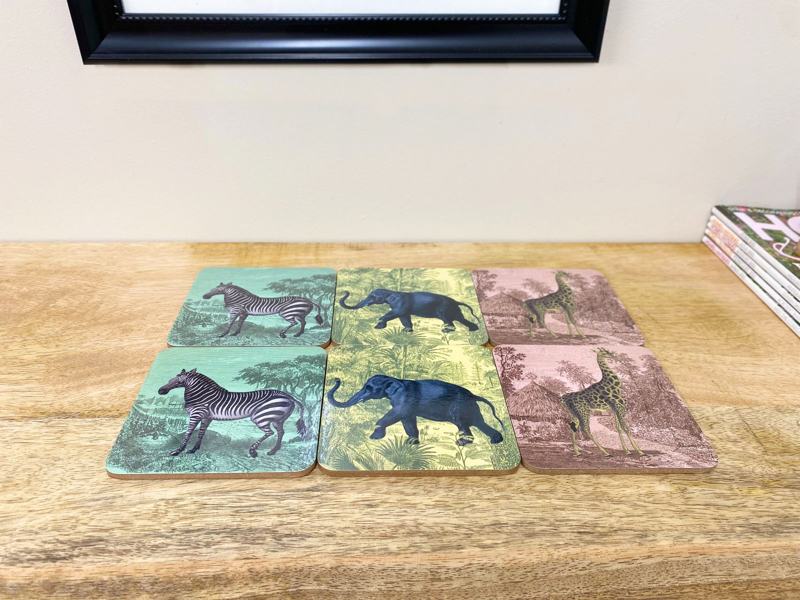 Pack of Six Safari Coasters