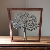 Large Silver Tree Of Life In A Frame, 46cm