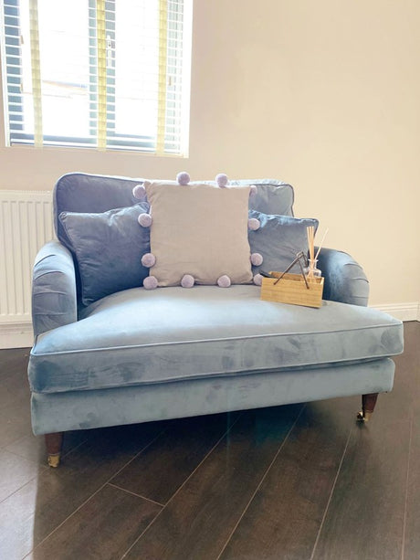 Grey Square Pompom Cushion