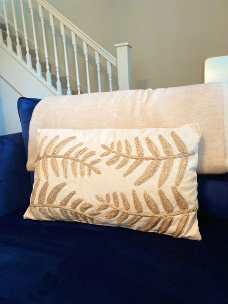 Linen Embroidered Scatter Cushion