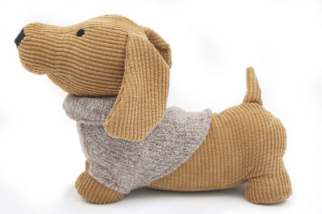 Yellow Dog with Jumper Doorstop