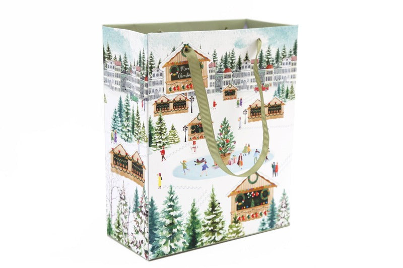 Christmas Market Themed Gift Bag 34cm