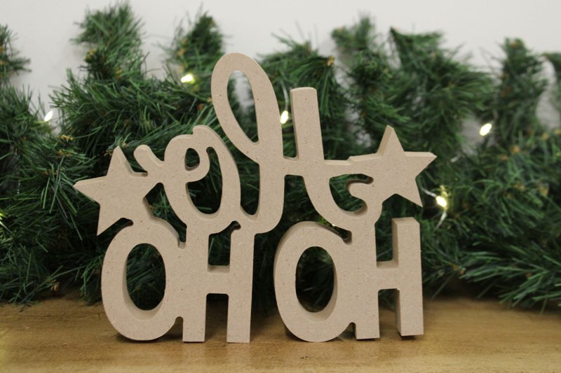 Freestanding 'Ho Ho Ho' Decoration