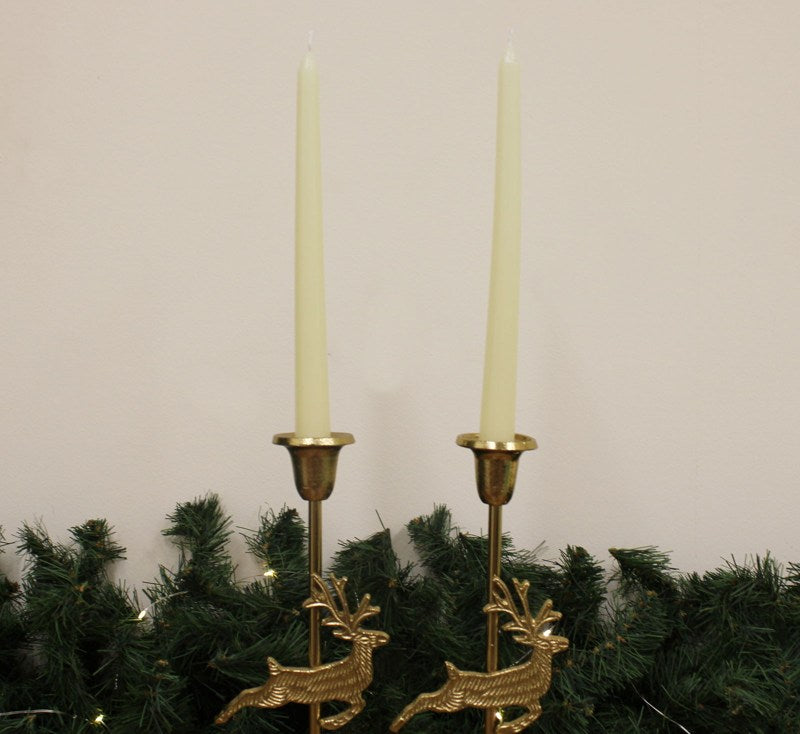 Set of Two Fig and Wood Sage Taper Candles