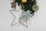 Hanging Wire Star with Eucalyptus Detail