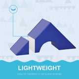 HOMCOM 11-Piece Kids Soft Play Set, Foam Block, Toys for Climbing, Crawling, Multicoloured