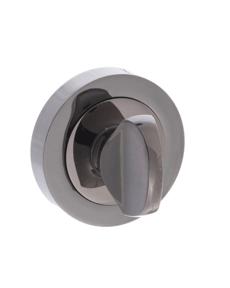 STATUS WC Turn and Release on Round Rose - Black Nickel - Each