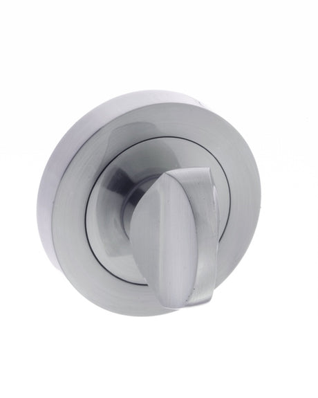 STATUS WC Turn and Release on Round Rose - Satin Chrome - Each