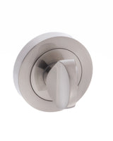 STATUS WC Turn and Release on Round Rose - Satin Nickel - Each