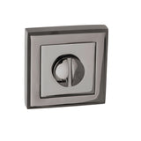 STATUS WC Turn and Release on Square Rose - Black Nickel - Each